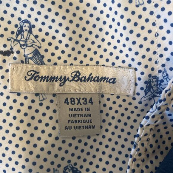 Tommy Bahama Men's Performance Flat Front Chino Pants Navy Size 48x34 - Picture 8 of 11